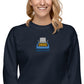 Typeracer logo unisex premium sweatshirt
