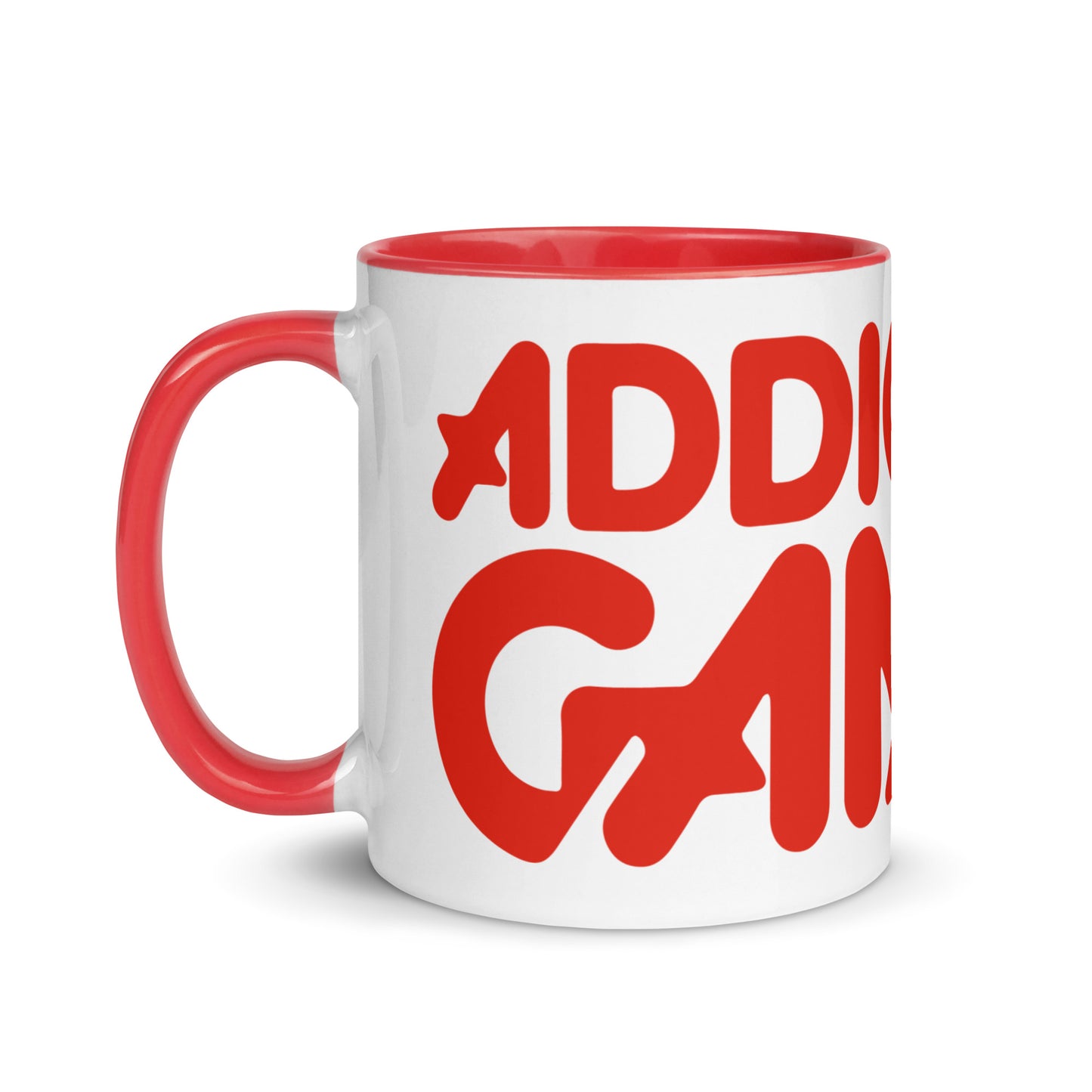 AG logo mug with red interior