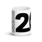 AG 20th White glossy mug
